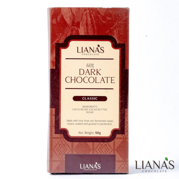 60% Dark Chocolate (Classic/Plain) 50g Bar